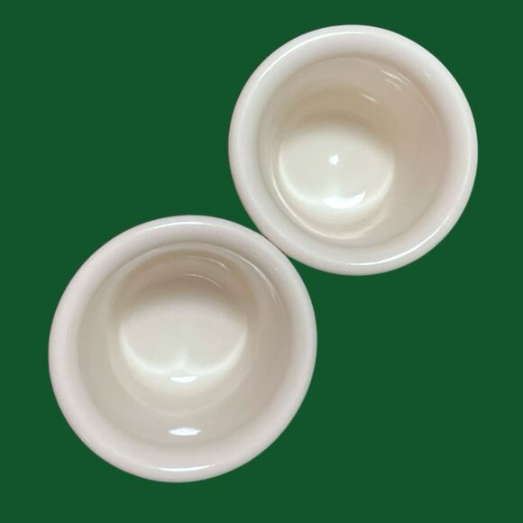 Longaberger Pottery Woven Traditions Heritage Green Lot of 2 VOTIVE CUPS - Picture 2 of 6